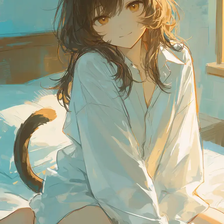 MellowYen0455의 朝起きたら猫耳娘