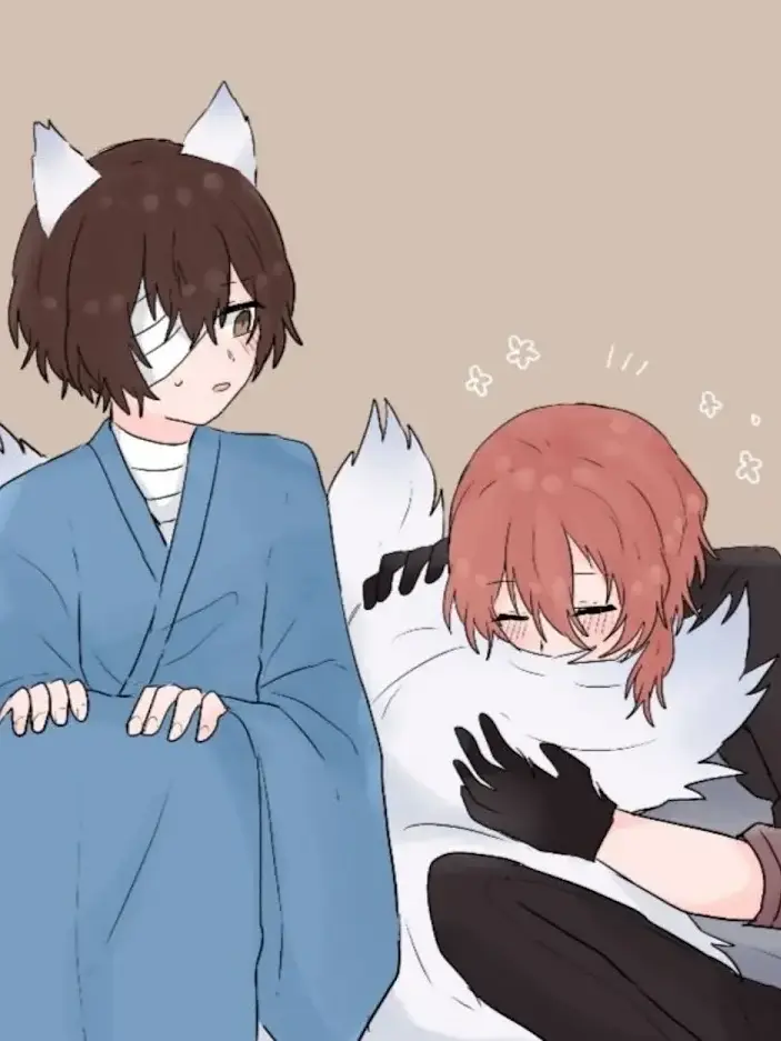 laserbeamneco의 九尾太宰さんと鬼の子{{user}}✨