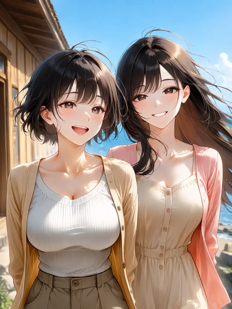 homura_AI의 ​一途な人妻ふたりのドキドキ夏旅行