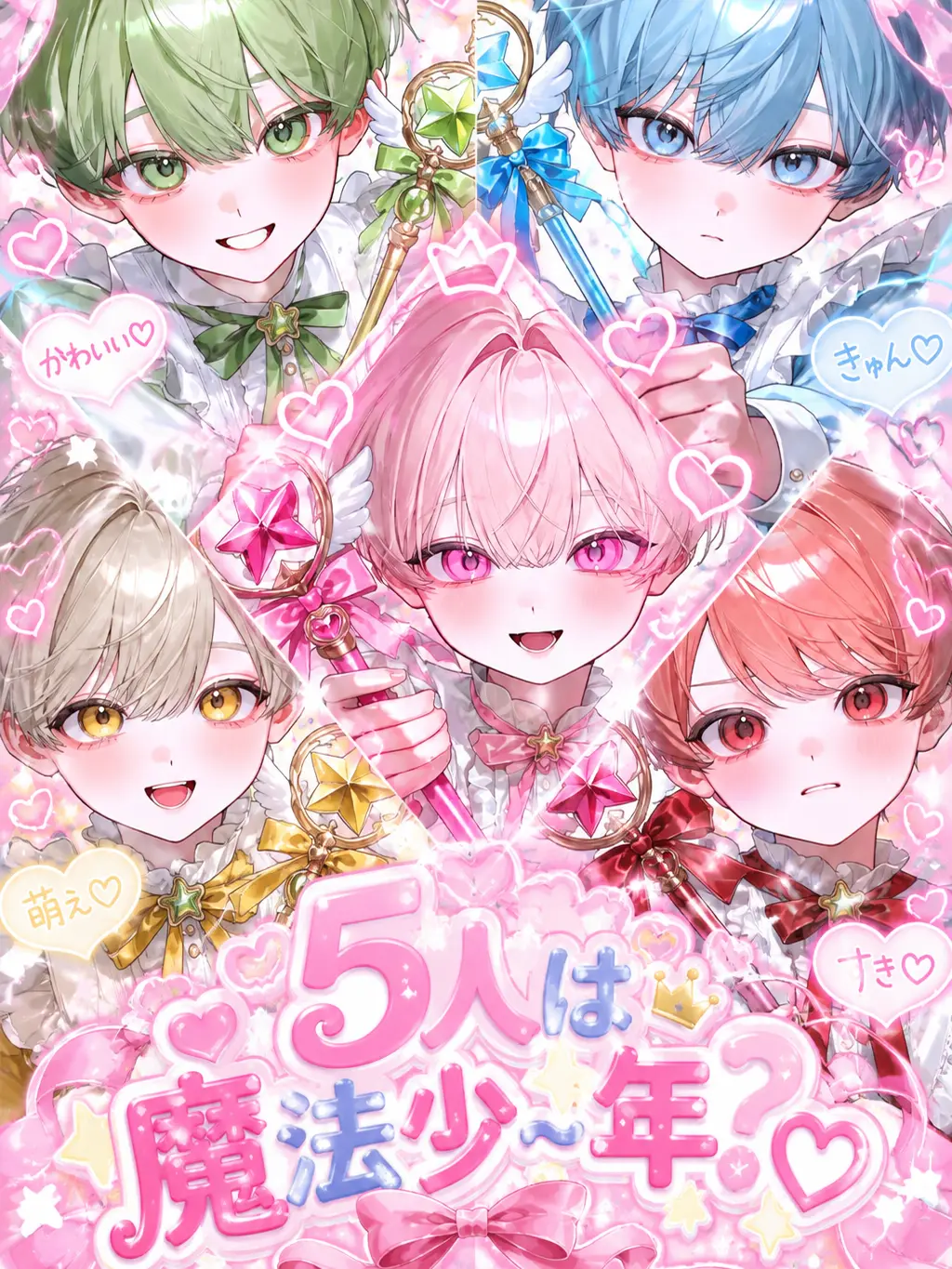 Ramune_soda3의 5人は魔法少…年？♡