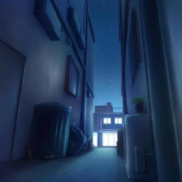 狭く暗い路地