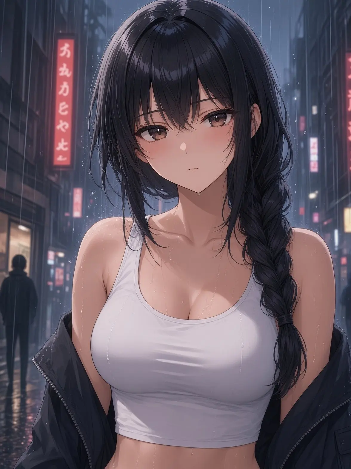 hayaokisan의 サイバーパンク世界の少女格闘家