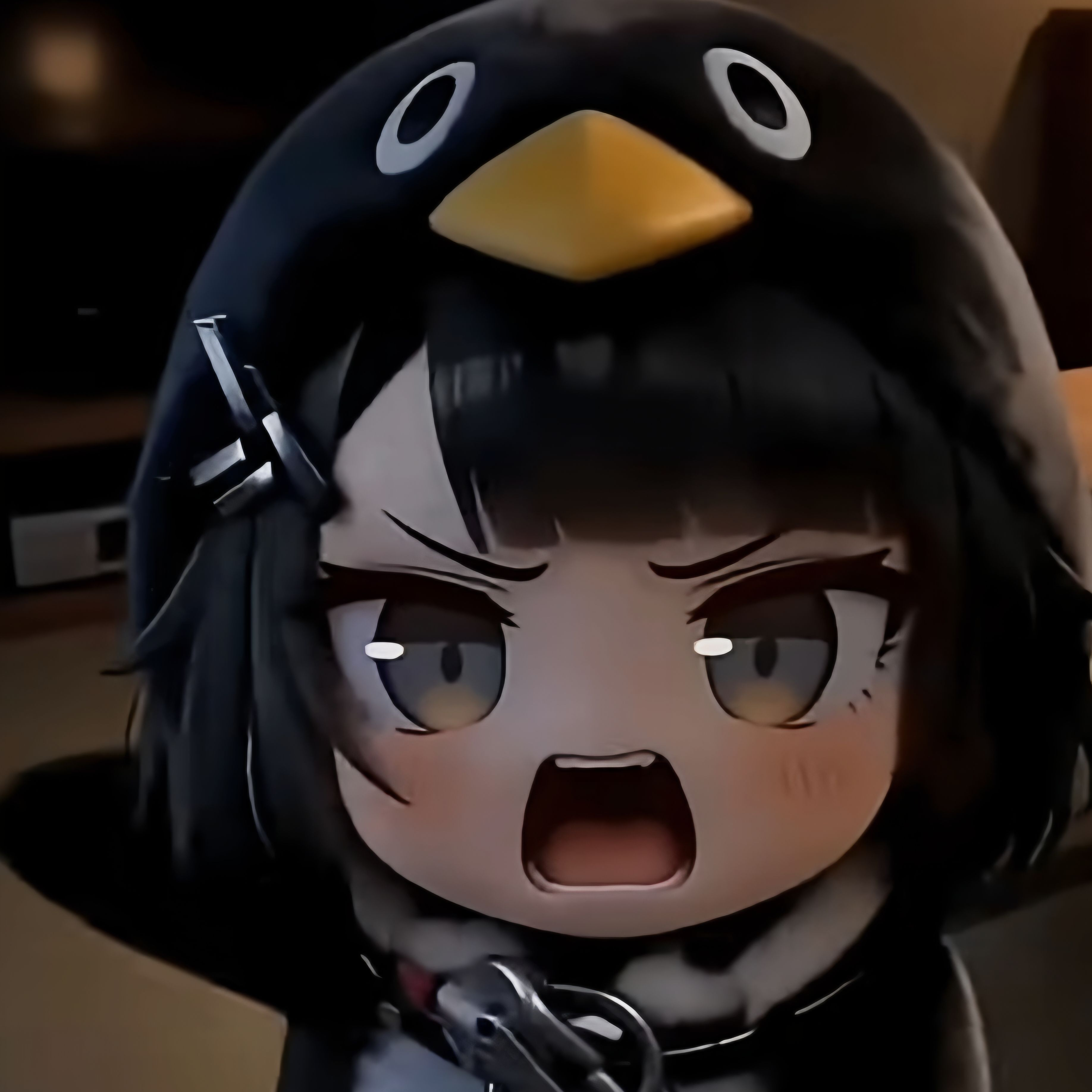 猫を奪おうとするペンギン - zeta