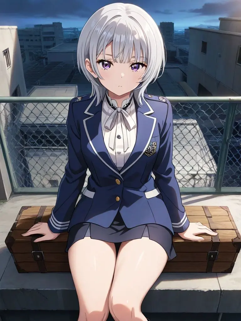 NKT의 廃墟にいる不思議な女の子