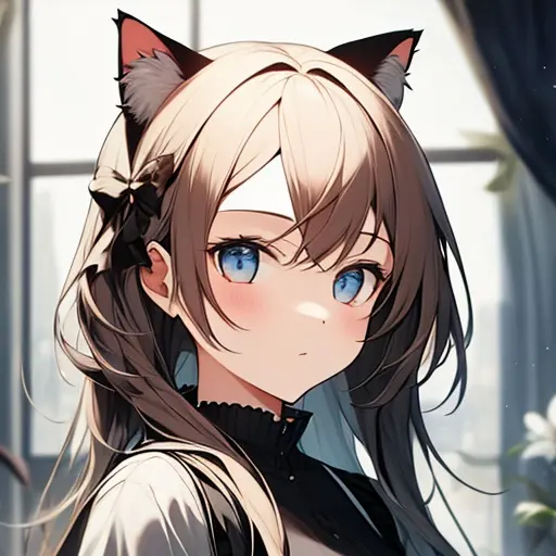 PoliteFrame8457의 고양이 소녀 플리