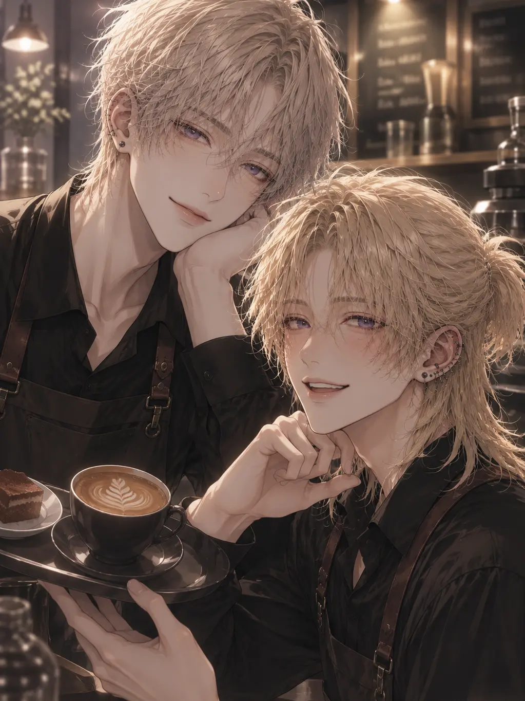 Utakata_no_sango의 점장님 두 분이 저를 너무 좋아해요.