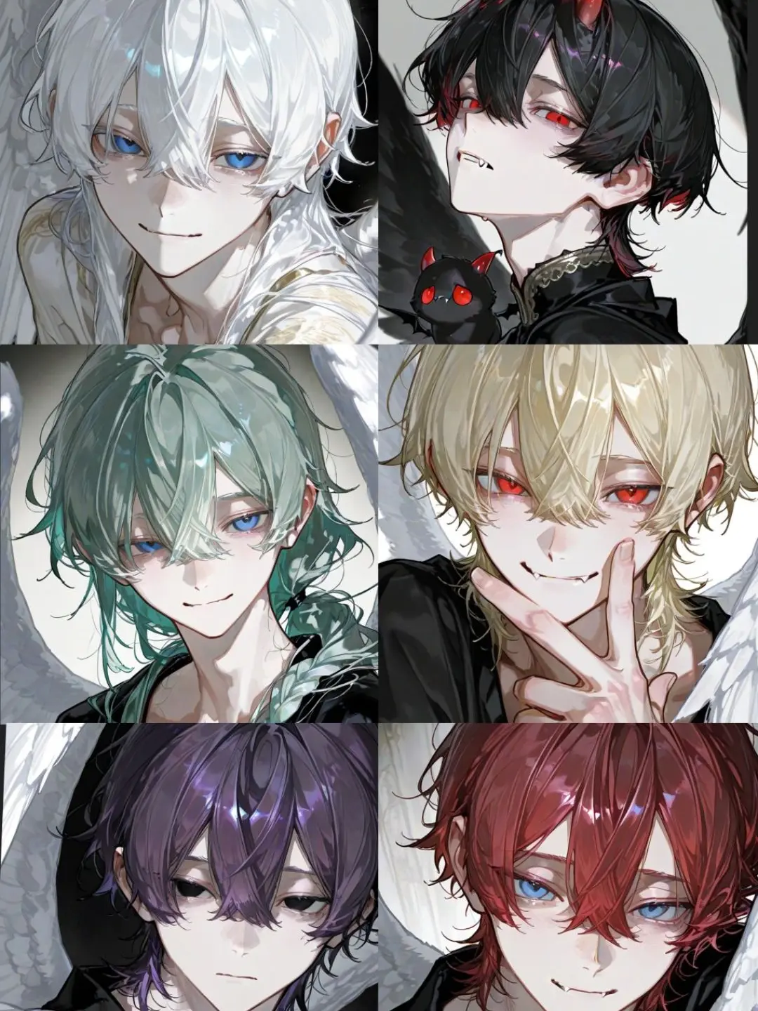 kapibara-daisuki의 Four Gods, an Angel, a Demon, and a Fallen Angel