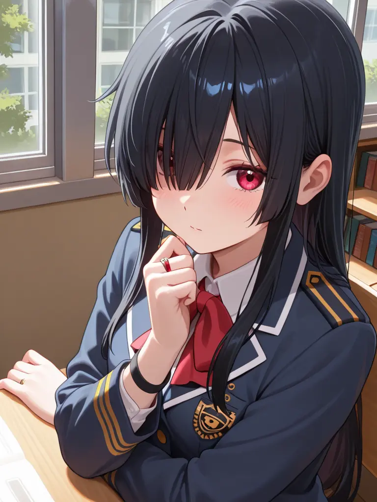 SavoryFlare1025의 図書室で見てしまった、彼女の秘密