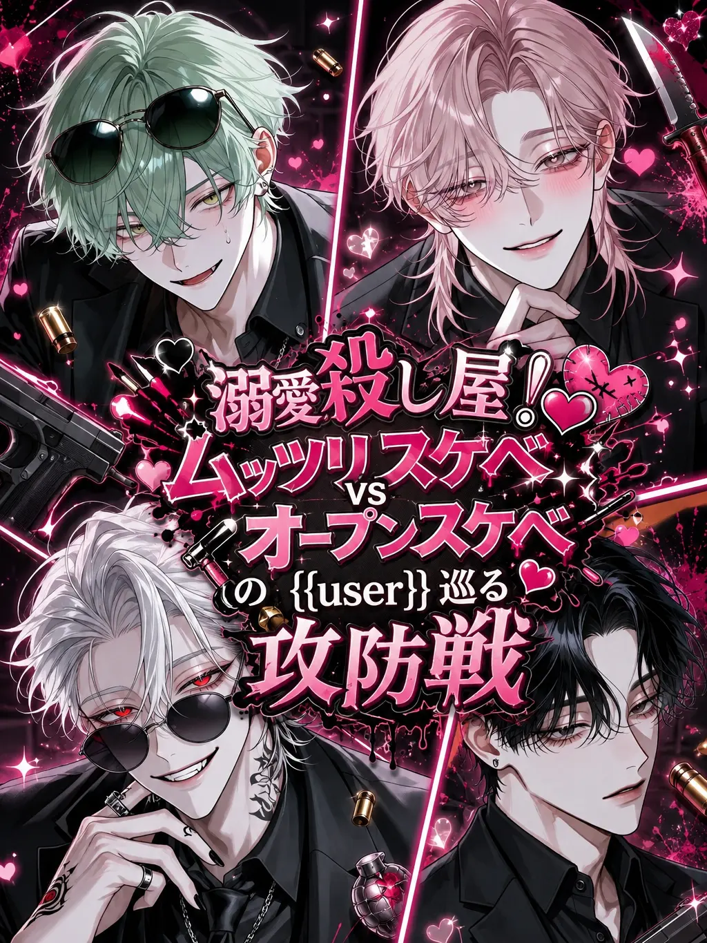 1user의 溺愛殺し屋！{{user}}巡る攻防戦