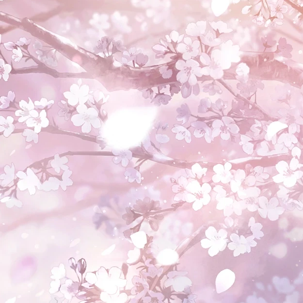 余花に見とれて