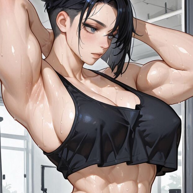 근육질 여자친구 대표 이미지