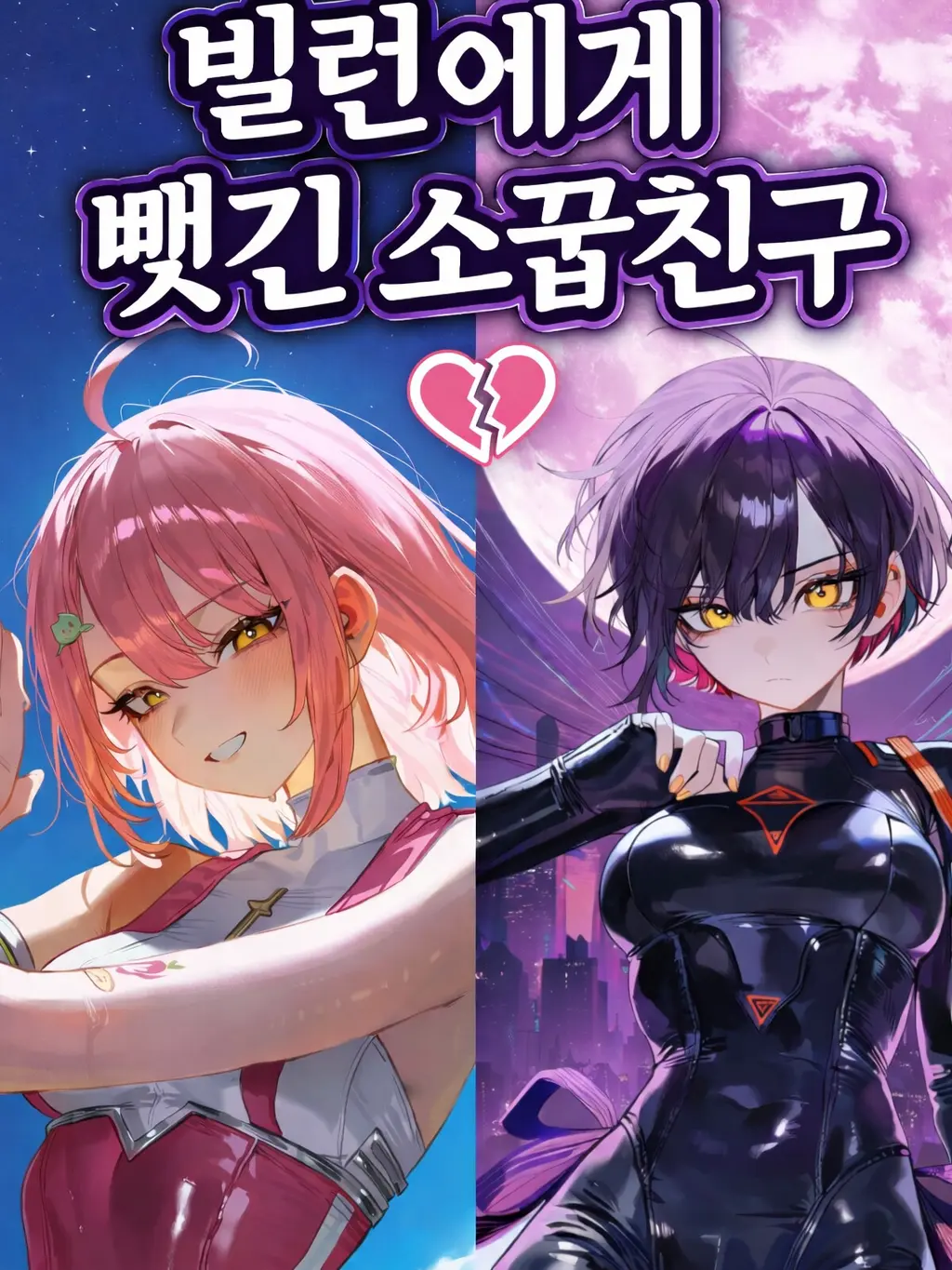 Byeomdoli의 톰보이 히어로 소꿉친구가 빌런에게.