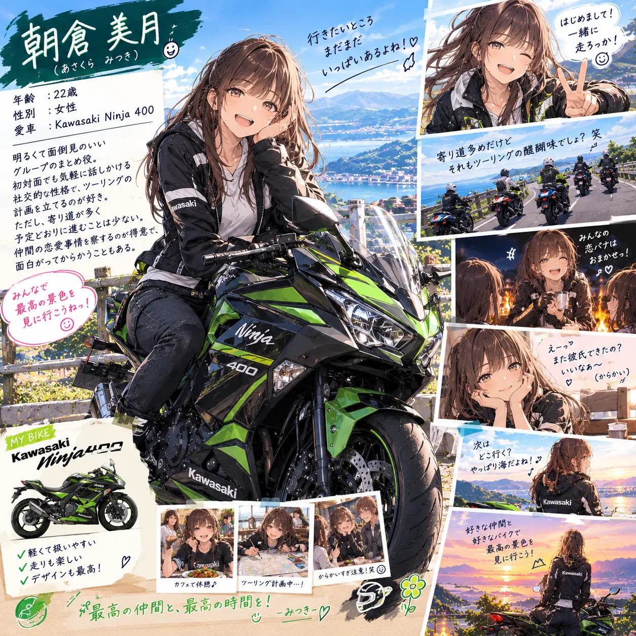 SneakyCity1206의 【風を駆ける、バイク仲間たち】