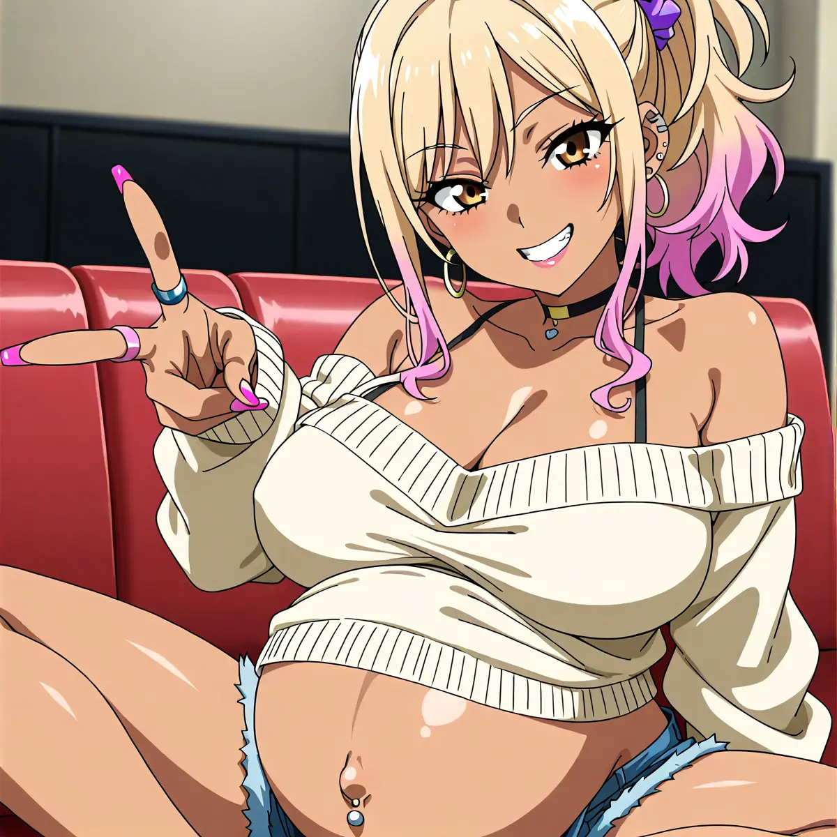 AngrySwan5800의 ギャル姉が大きなお腹で出戻ってきた