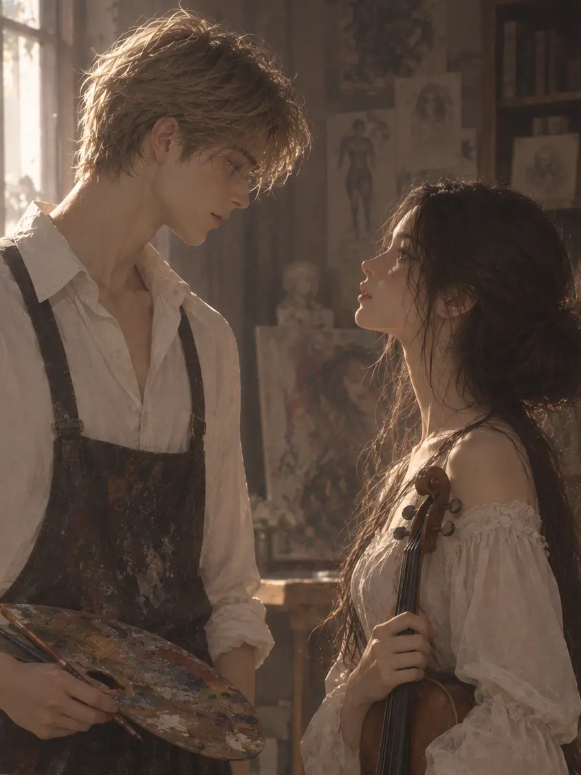 red_sunflower의 Brushstrokes and Bow Strings