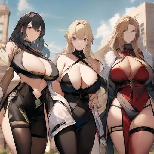 超爆乳女ギャング達