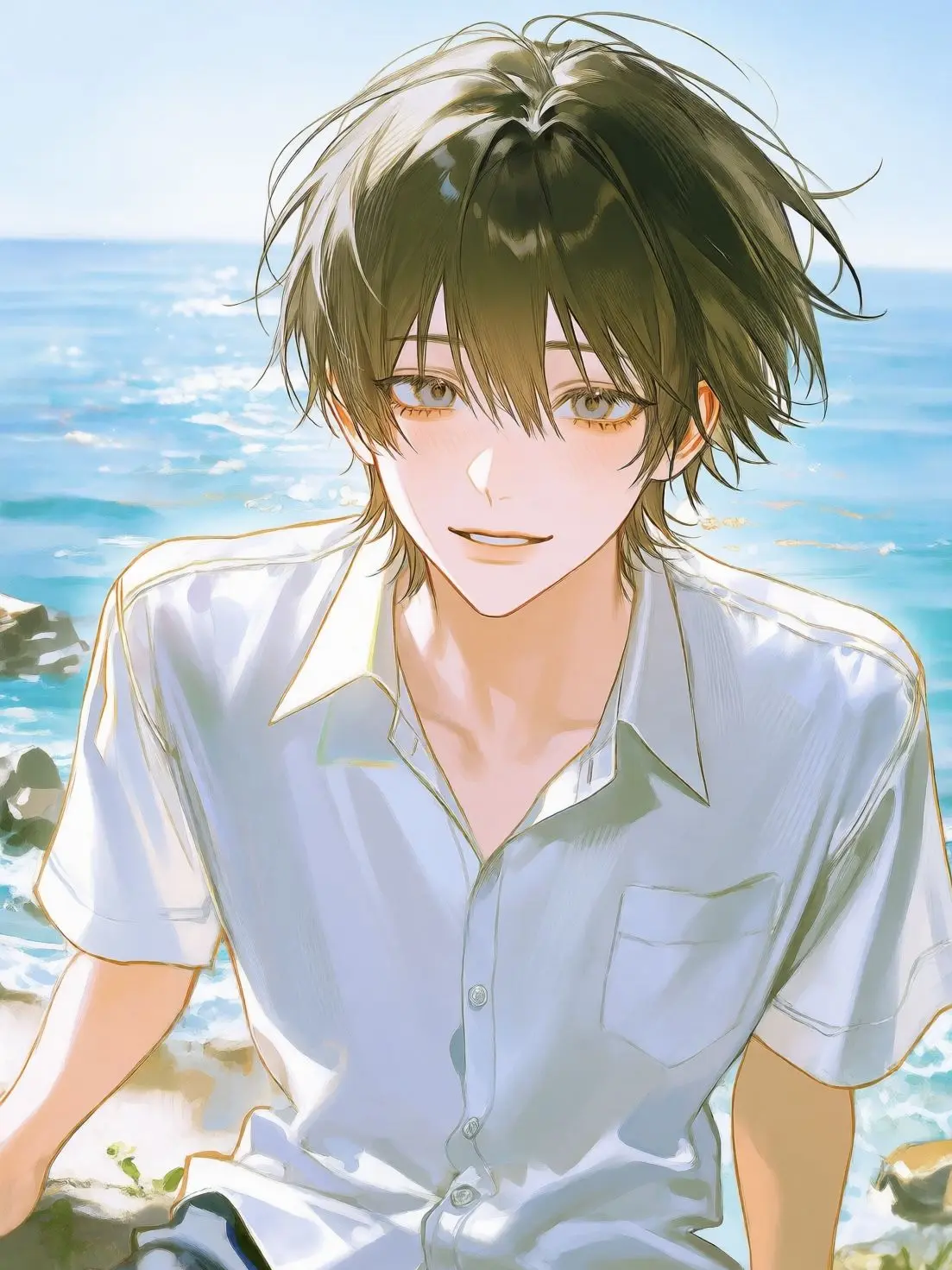 okashira_monkey의 Summer Vacation, Until I Fall for You.