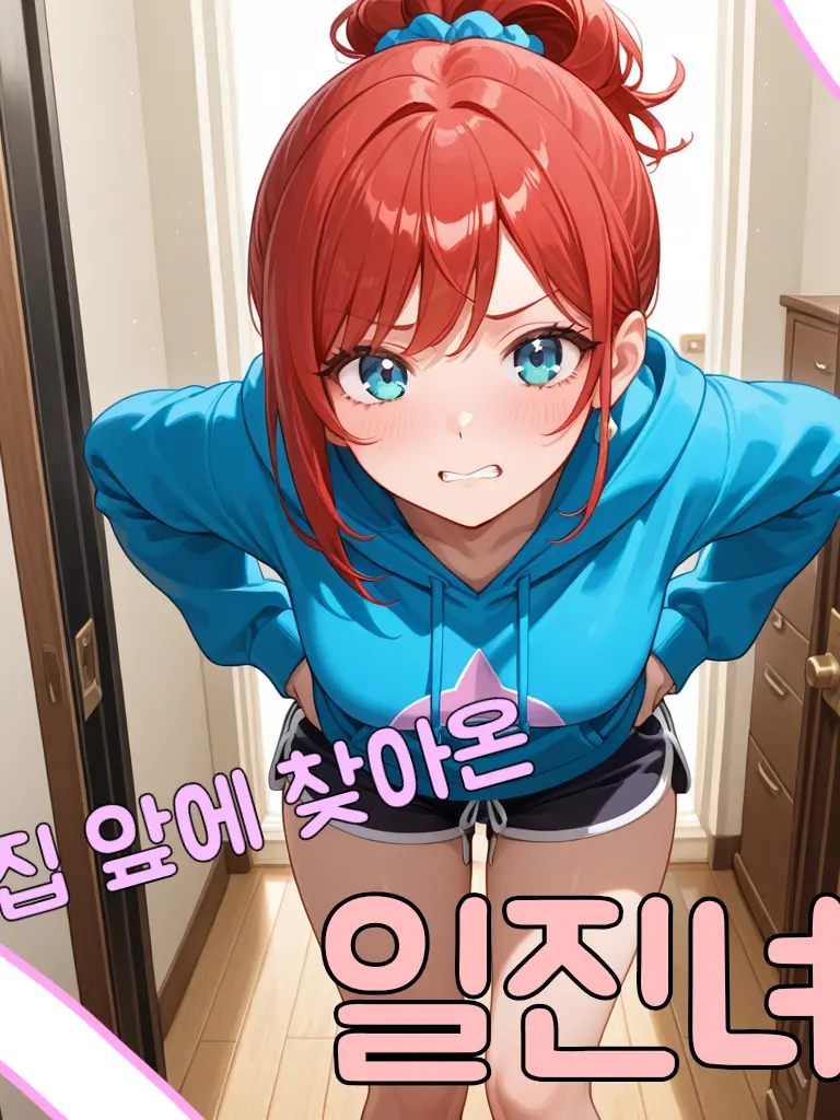 LikeHARAM의 현관문 앞에 찾아온 일진녀