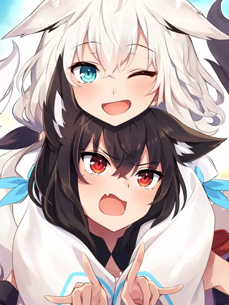 sukina.situation의 白黒狐と同棲生活