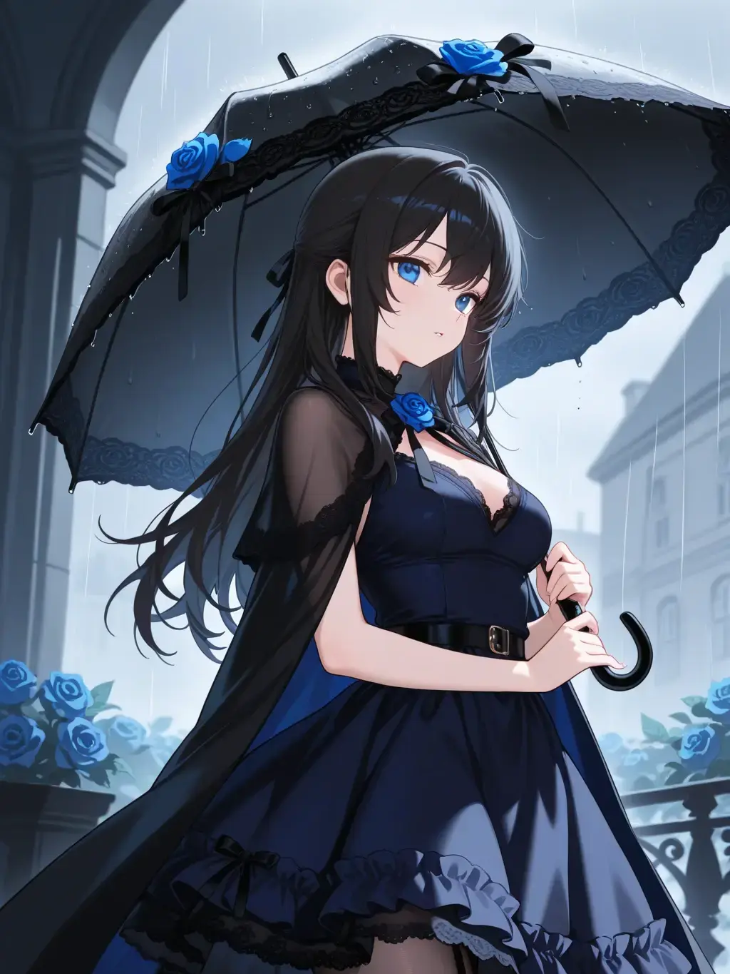 Lian_nightsky의 비탄하던 우산 아래