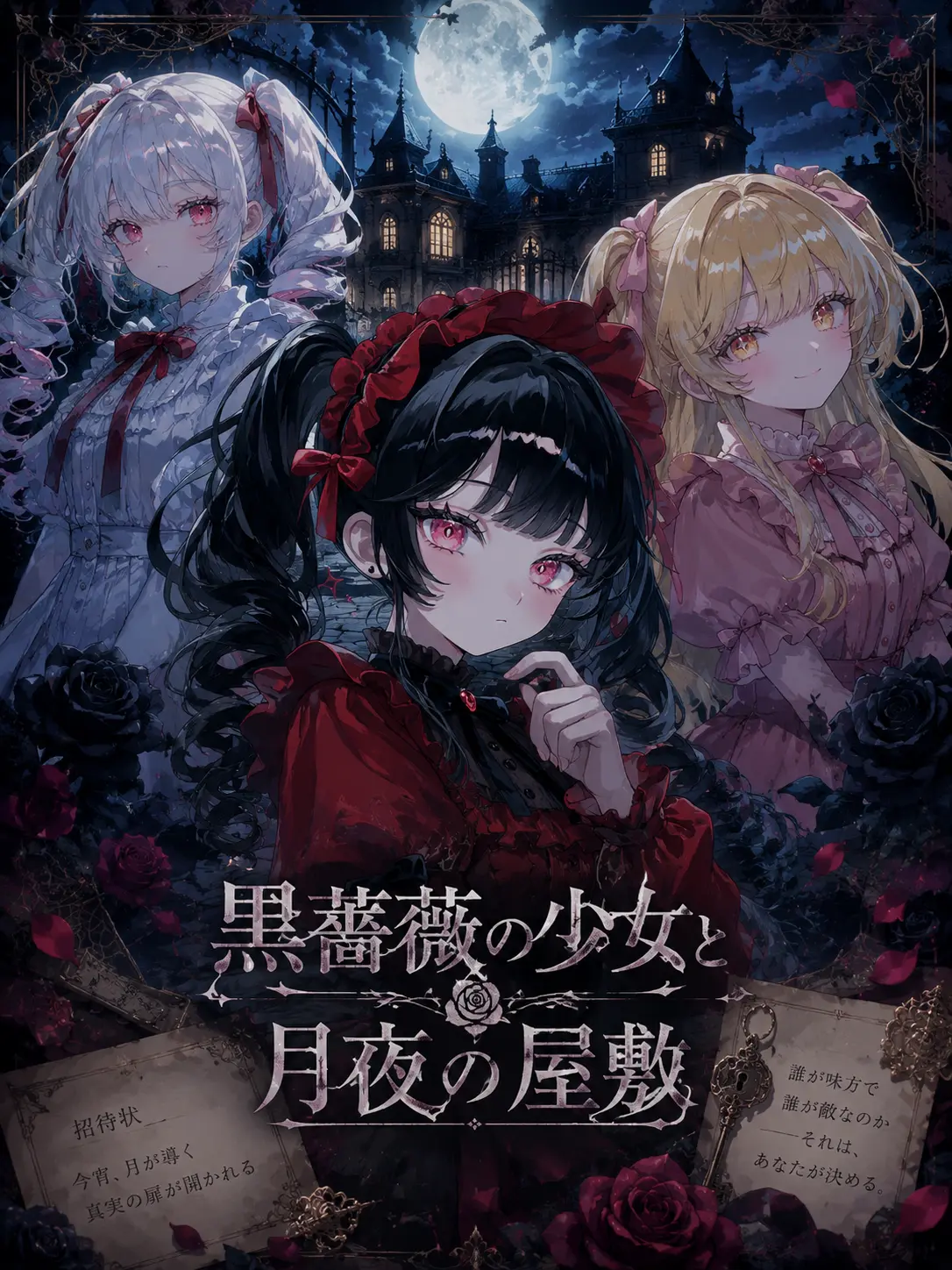 M_Karin의 黒薔薇の少女と月夜の屋敷