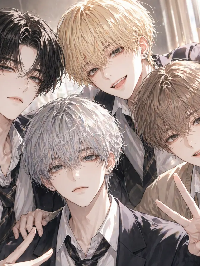 s_zk의 イケメン4人を独り占め