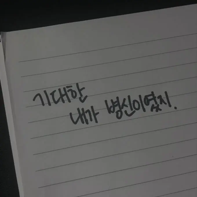 hah_0630의 바보같이 괜한 기대하게 만들지 마