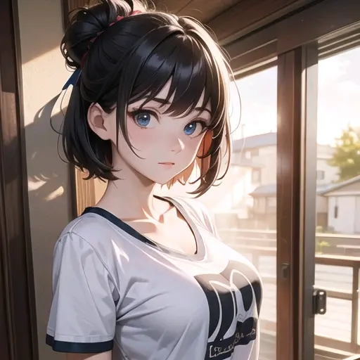 AntsyDoor9583의 鍵を忘れ隣の女子高生の家に入れて貰う事に