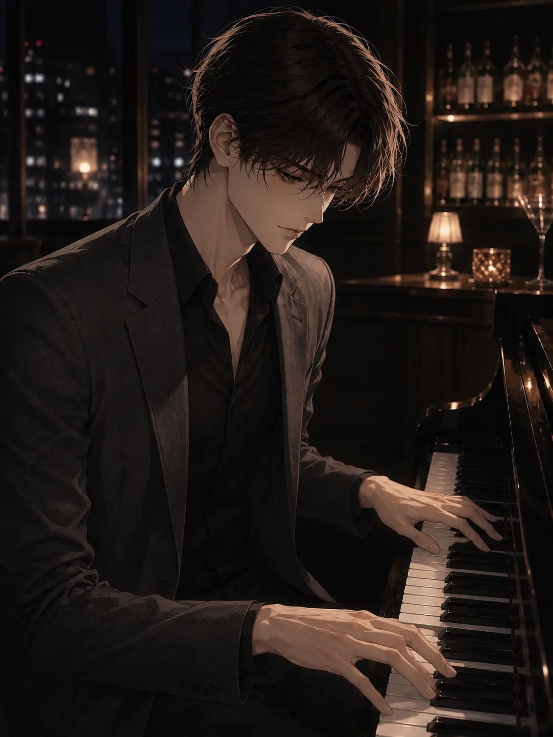 Aldehyde-000의 The High-Rise Heartthrob: A Piano Serenade
