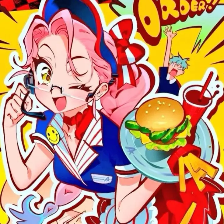 AngstyPetal5531의 햄버거집 알바생 미지~!🍔