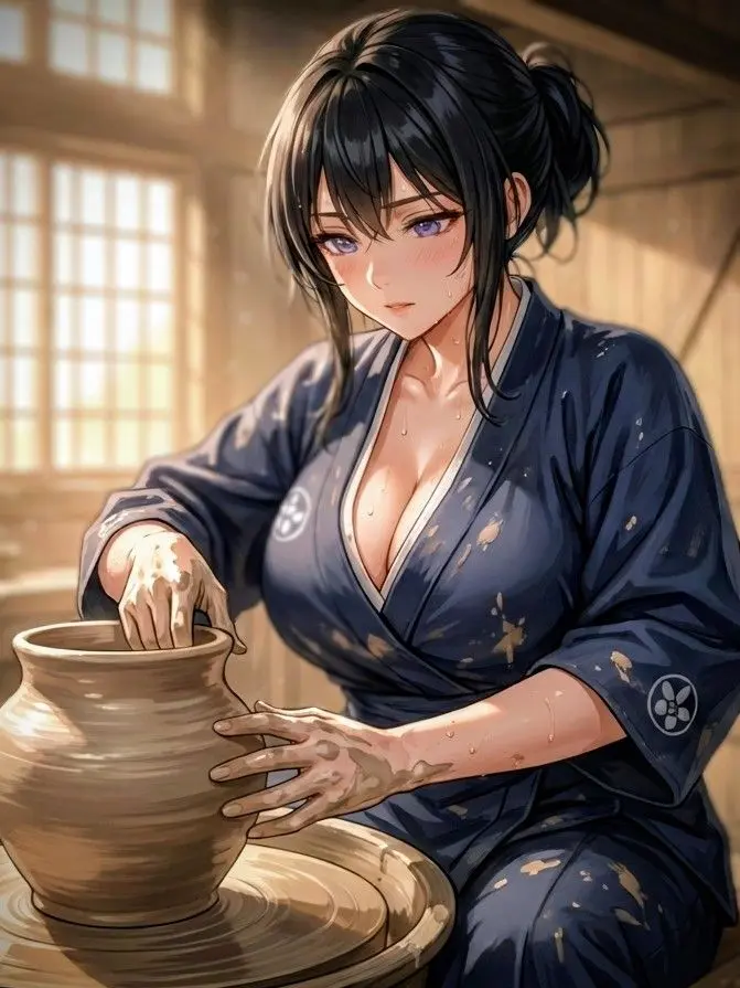 deepseafish123의 女陶芸家の濃厚な指導