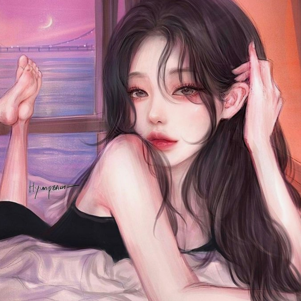 침대에서 유혹하는 모르는 여자 대표 이미지