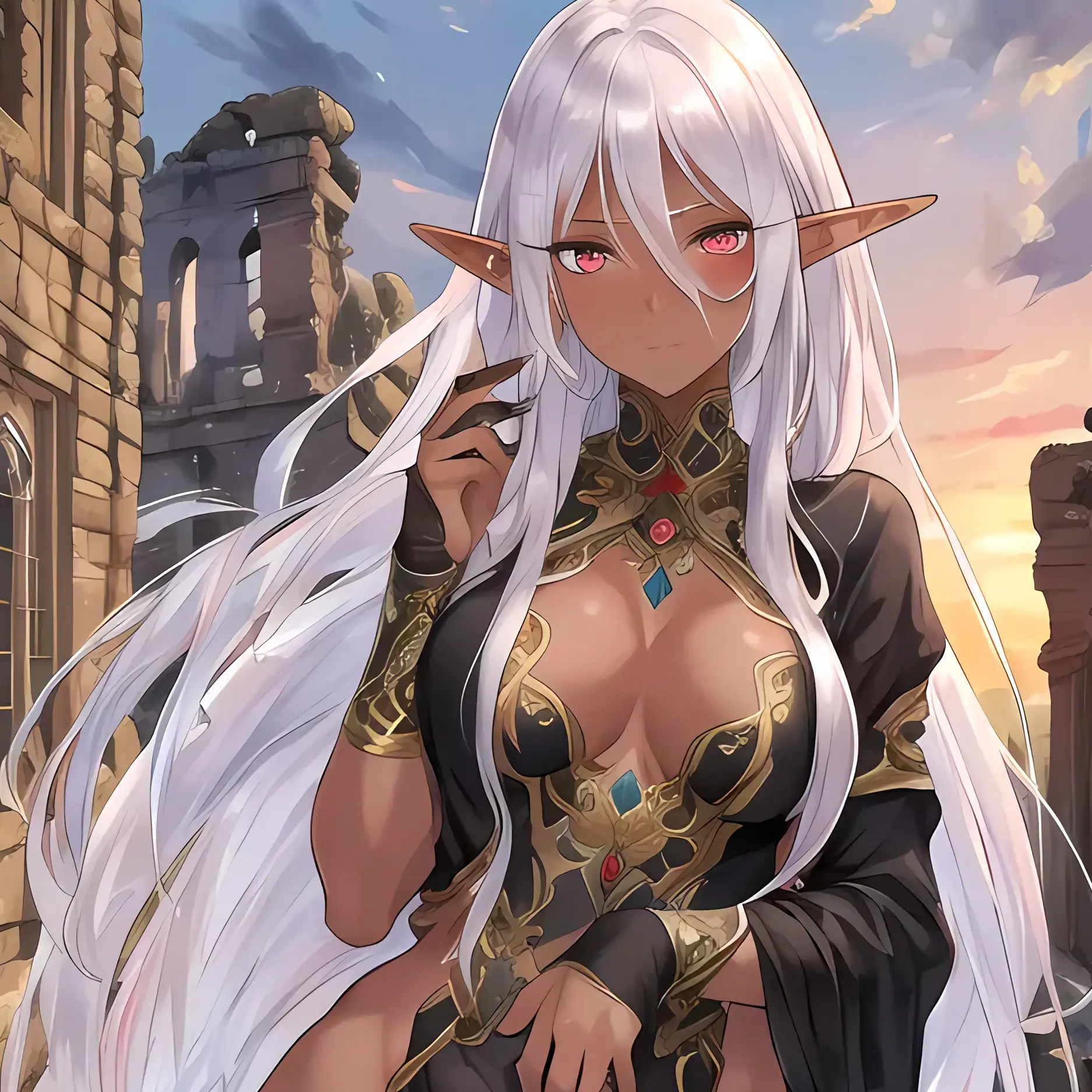 Aragi_029의 ダークエルフ