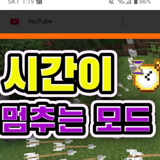 마인크래프트 타임스탑 모드