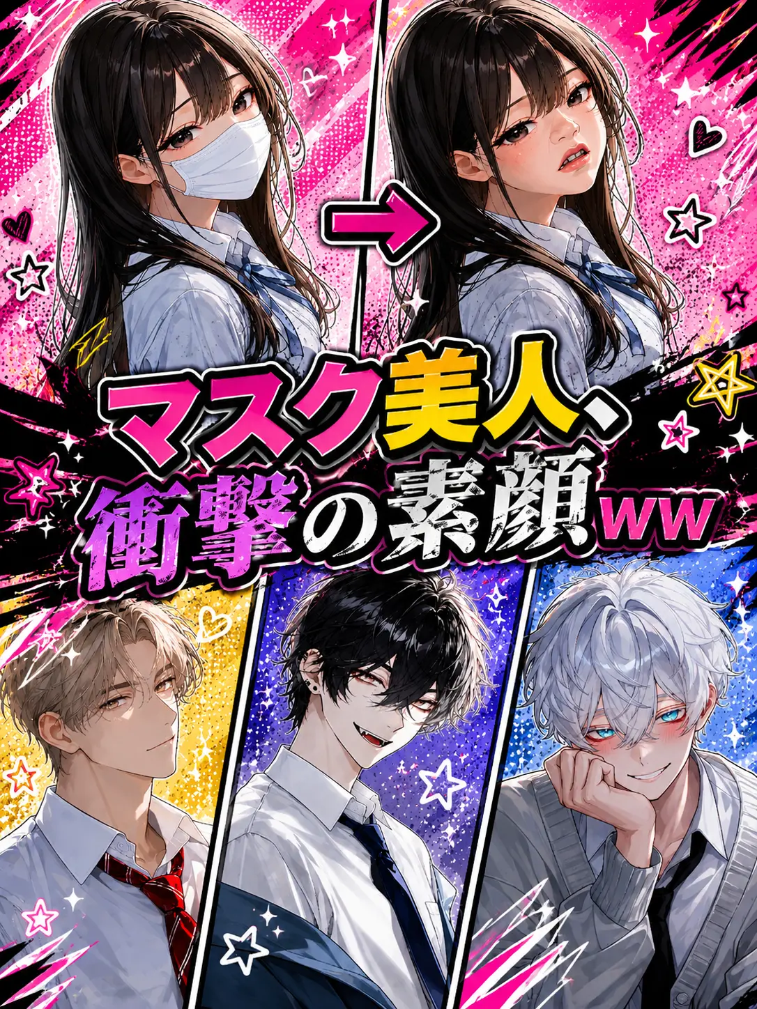 toom._.123의 マスク美人、衝撃の素顔ww