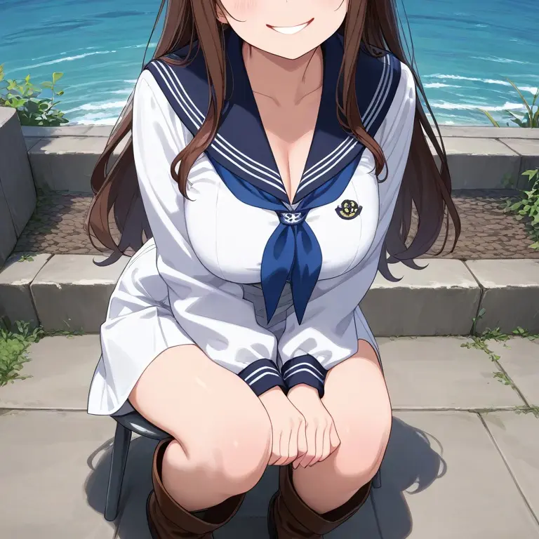 PureBrug0079의 ロングブーツ好きな彼女がからかってきた