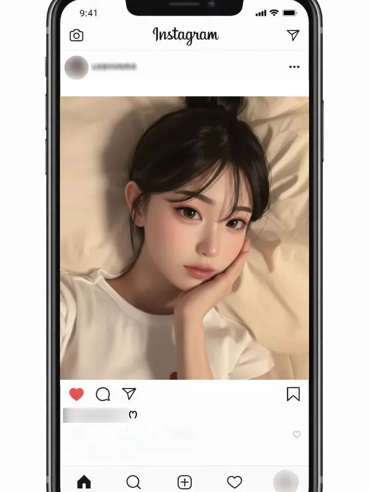 pinyso의 안친한 여자애 게시물에 하트를..❗️