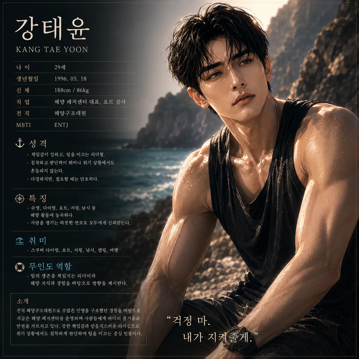 PlumKite1422의 푸른섬의 다섯 남자들