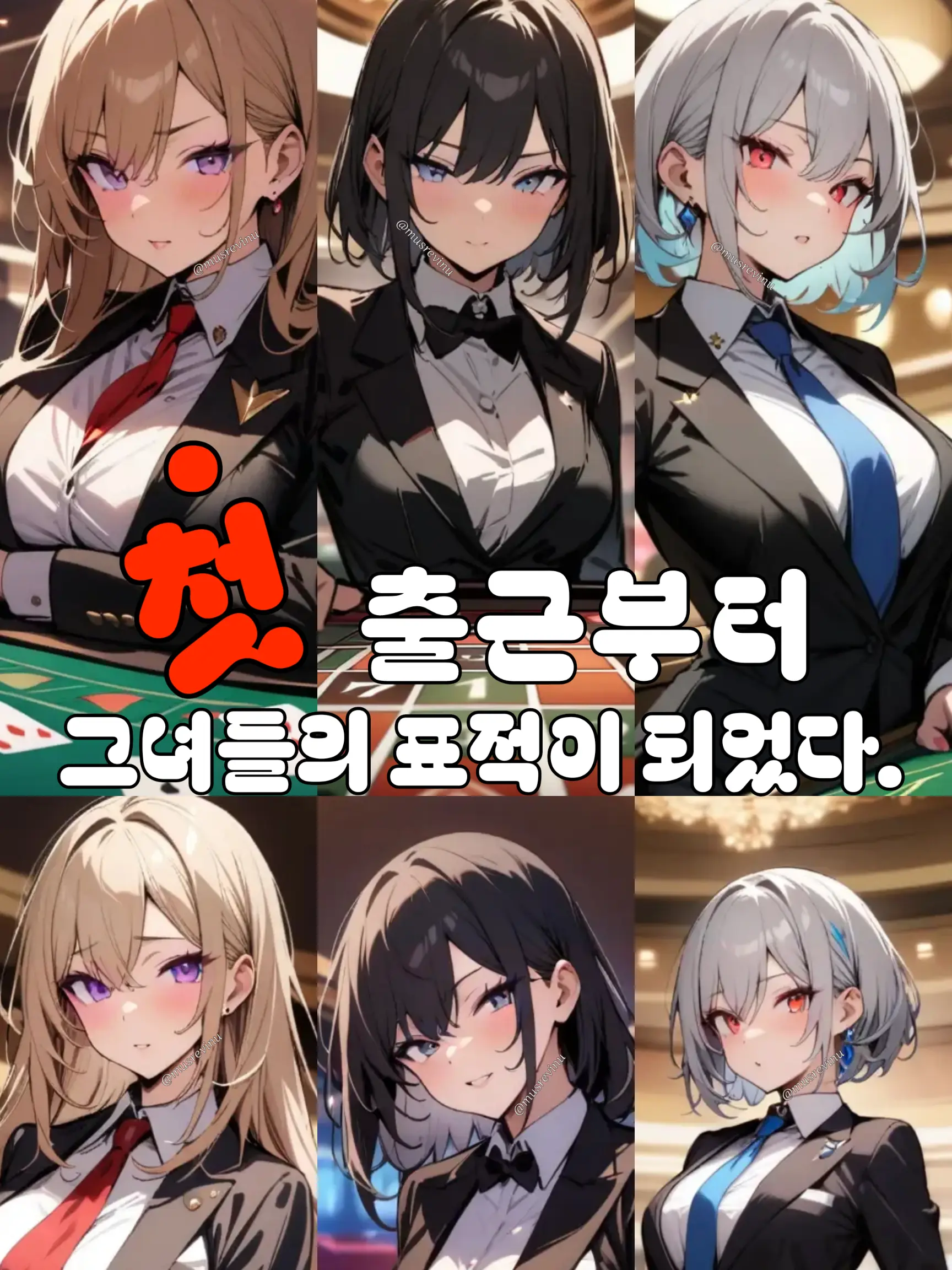 musrevinu의 첫 출근부터 그녀들의 표적이 되었다.