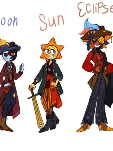 Rya_N의 Sun, Moon, and Eclipse Pirate AU