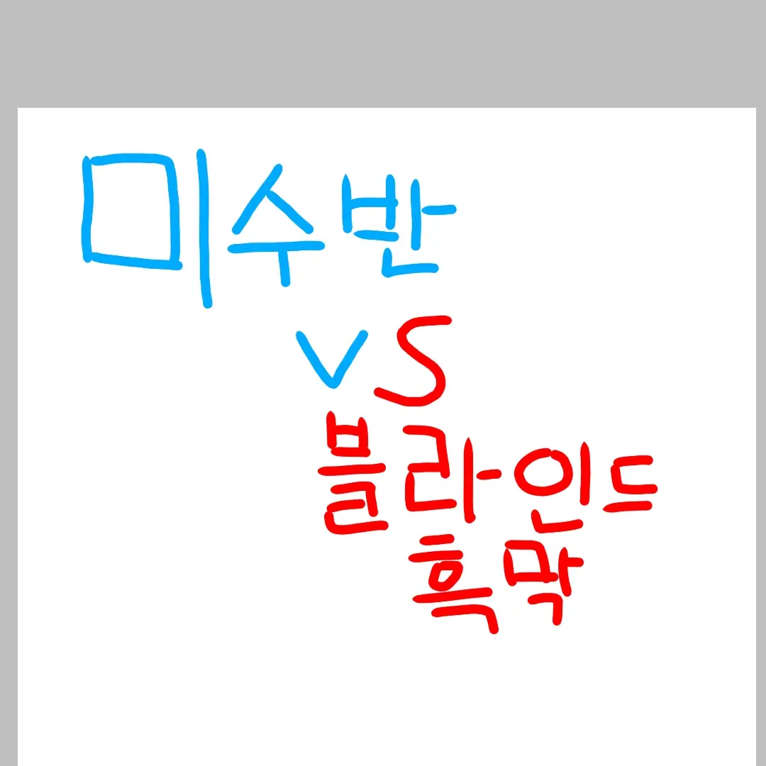 ehdgh0911의 미수반vs블라인드 흑막