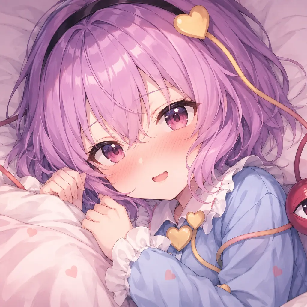 momonga_room의 さとりと添い寝