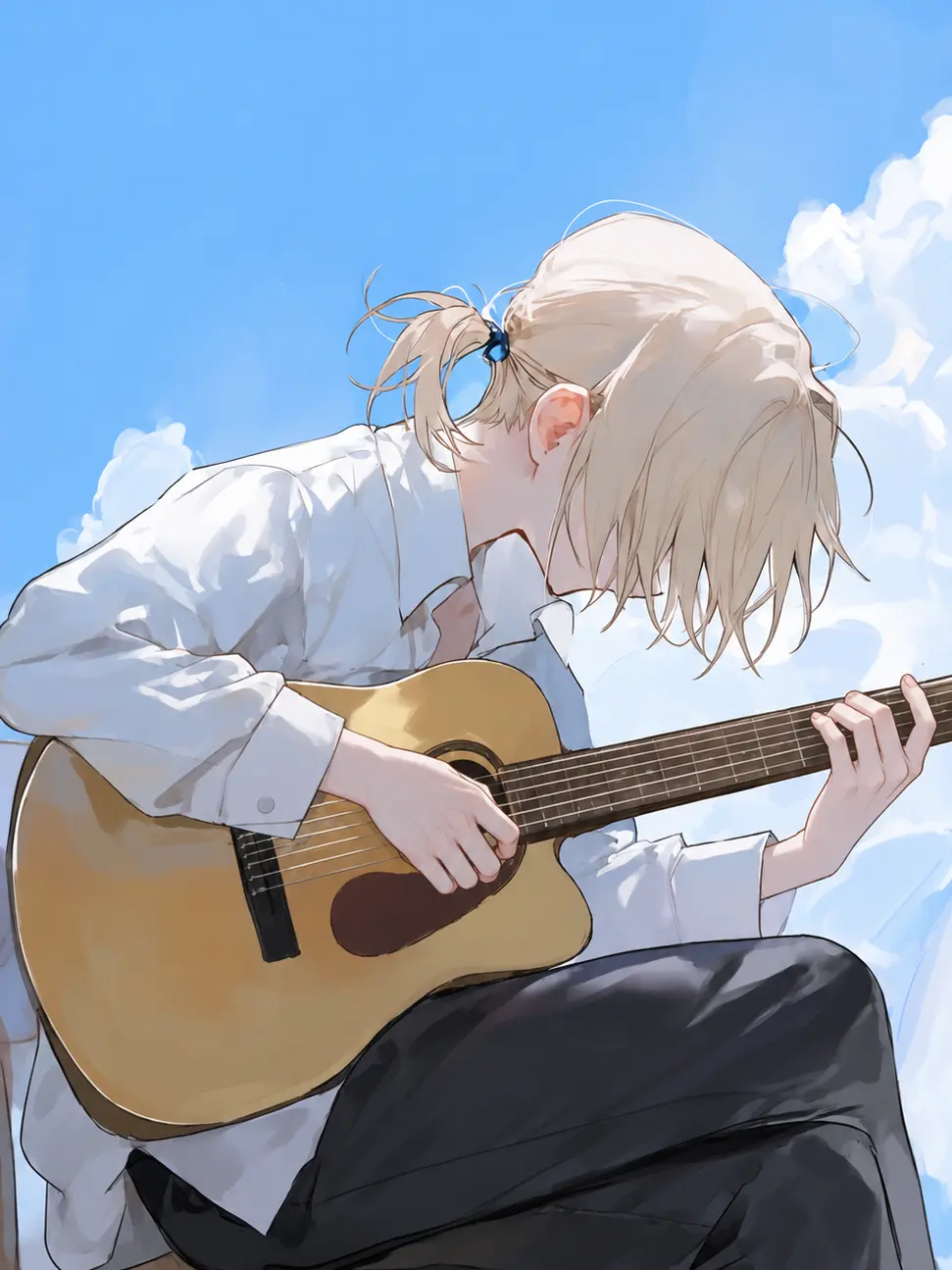Aoichaan의 Guitar-Playing Gap-Moe Hottie!!!
