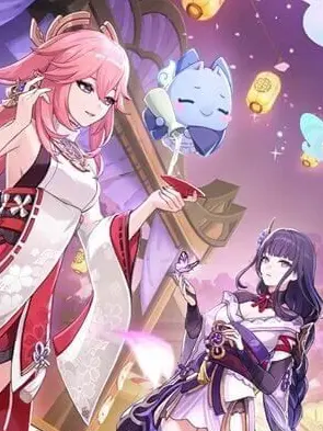 Mitsunaka의 八重神子と雷電影と色々