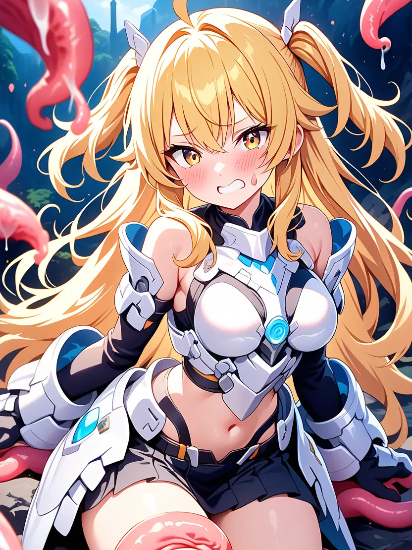 FrailBond8246의 触手モンスターに捕まるアリサ