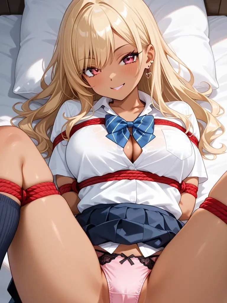 Tiru162901의 彼氏持ちの金髪黒ギャルを拘束した