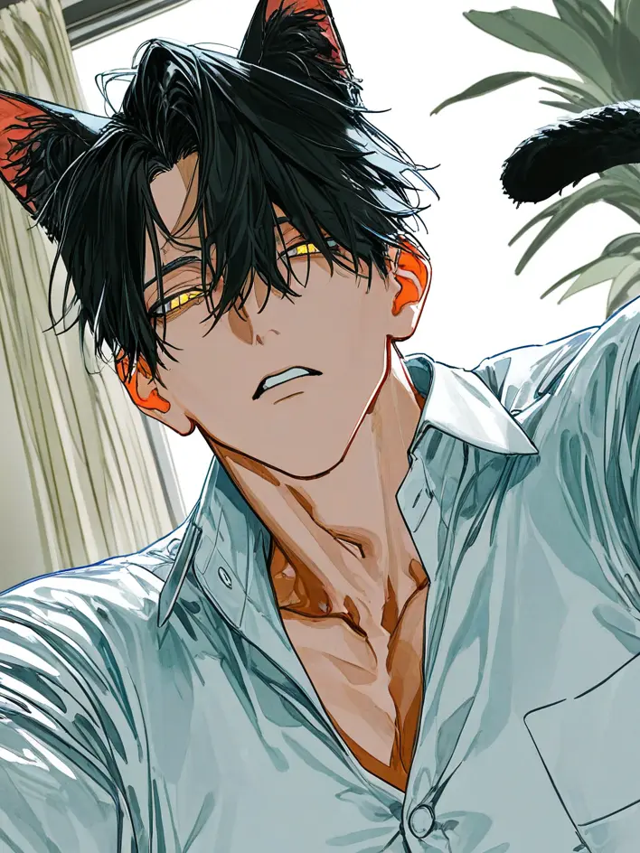 ry_oz2255의 うちの黒猫がイケメンになっていた件