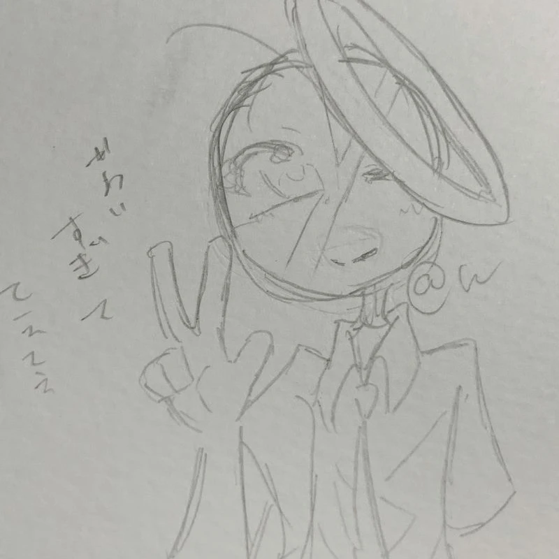 お絵描きする人。