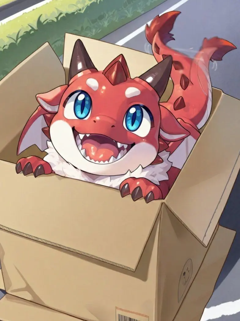 ASAHI_Aichat의 ドラゴンの赤ちゃん拾いました