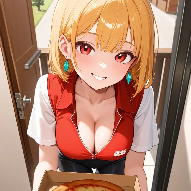 m1st42025의 ピザを届けに来たギャル